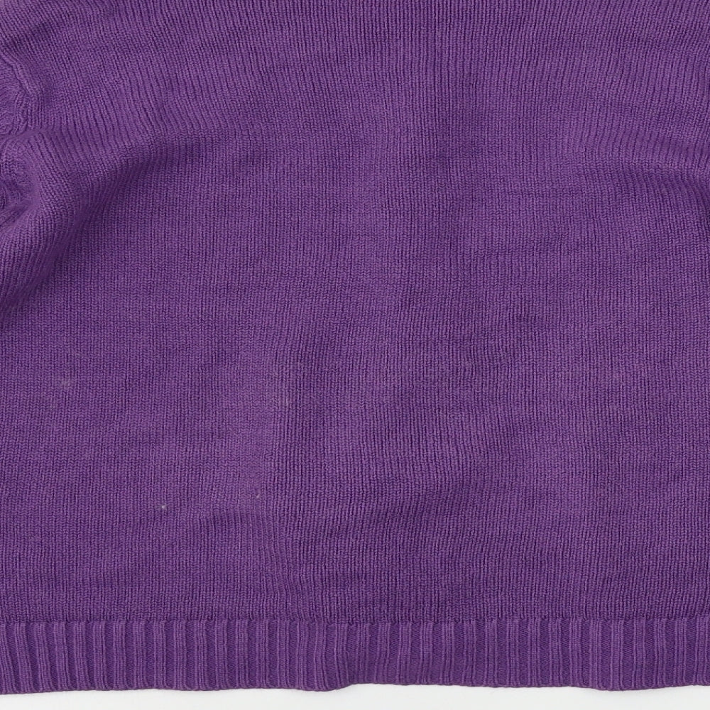 EWM  Womens Purple   Cape Jumper Size L
