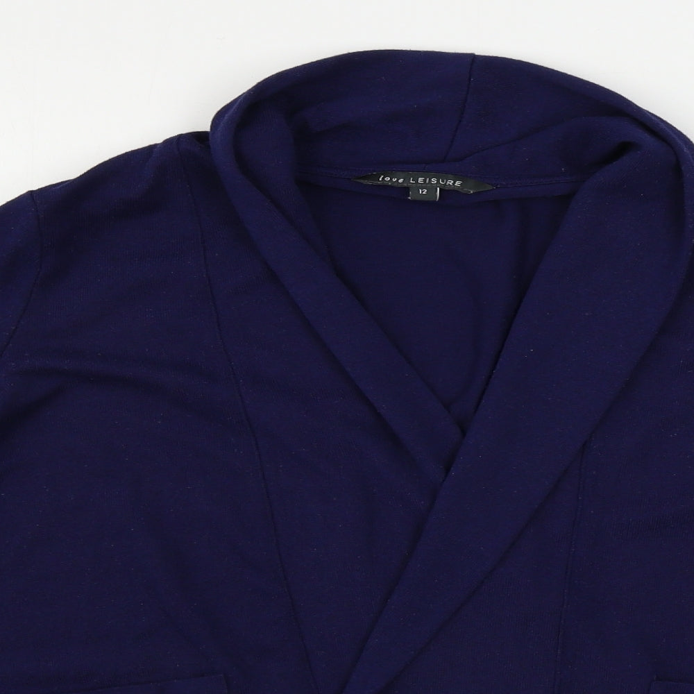 Love Leisure   Womens Blue   Cardigan Jumper Size 12