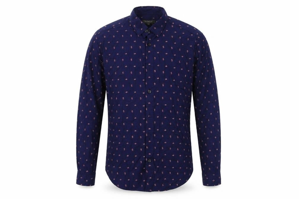 Marks and Spencer  Mens Blue    Button-Up Size S