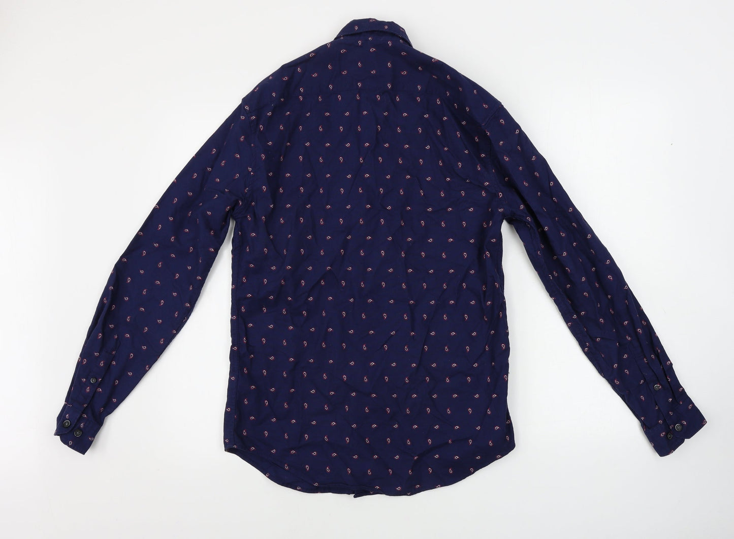 Marks and Spencer  Mens Blue    Button-Up Size S