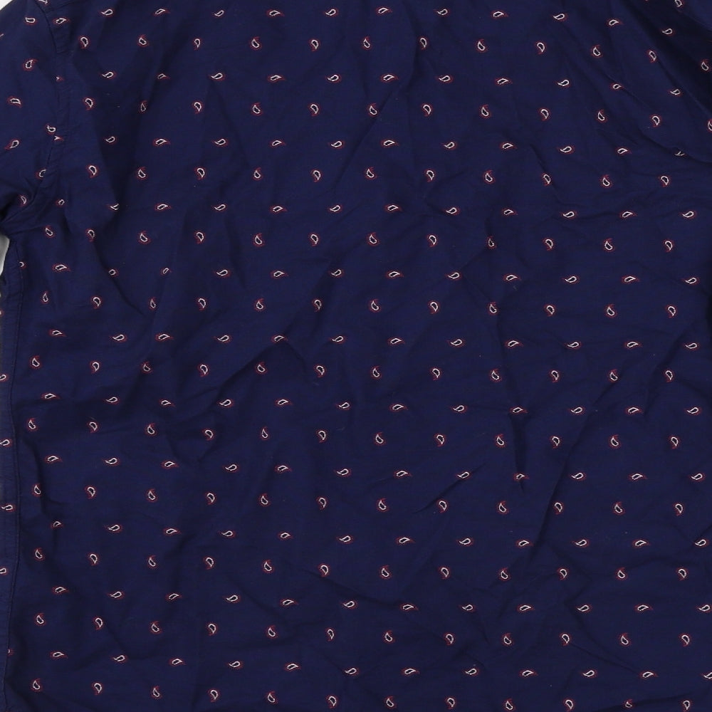 Marks and Spencer  Mens Blue    Button-Up Size S