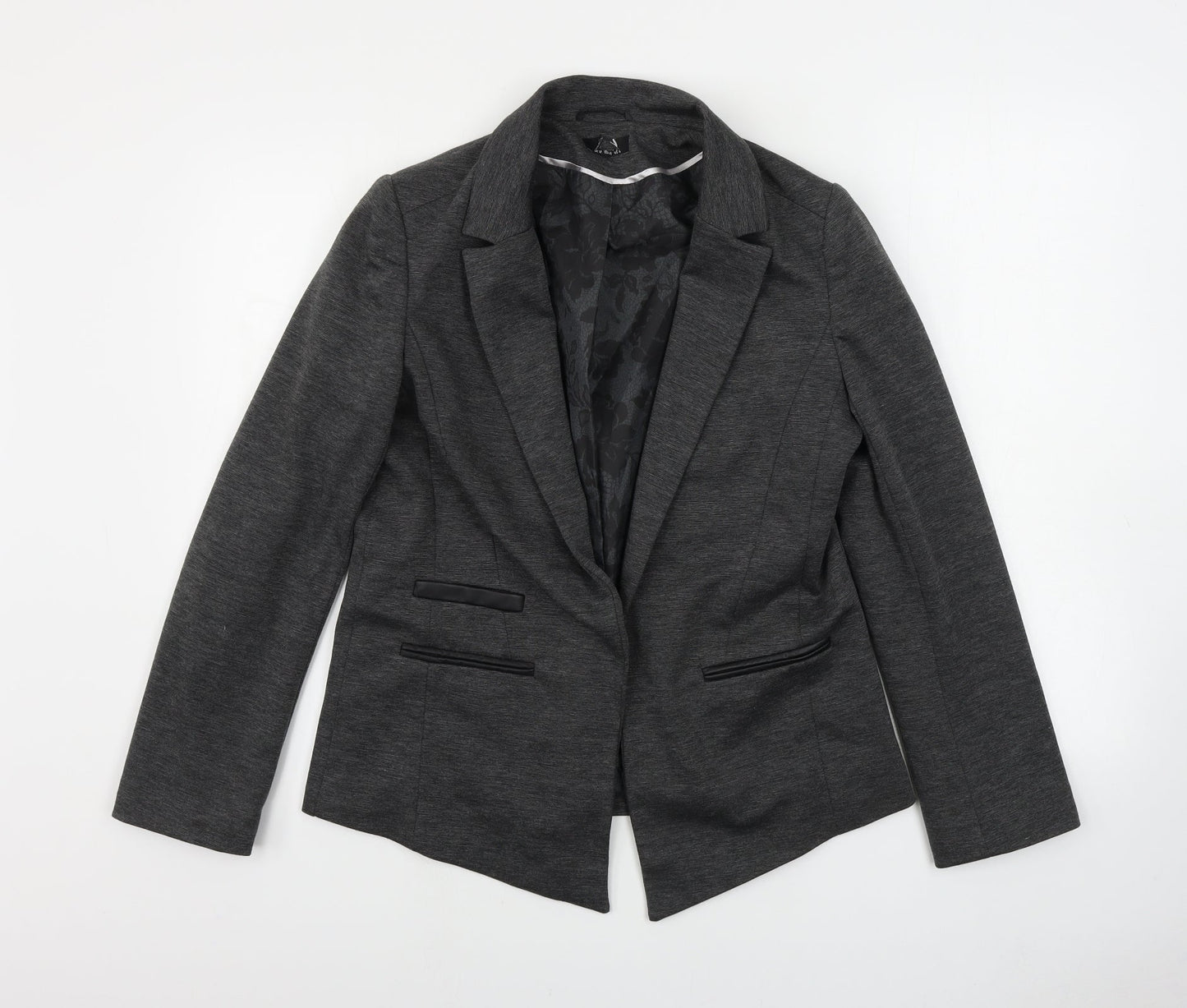 Preworn  Womens Grey   Jacket Blazer Size 14