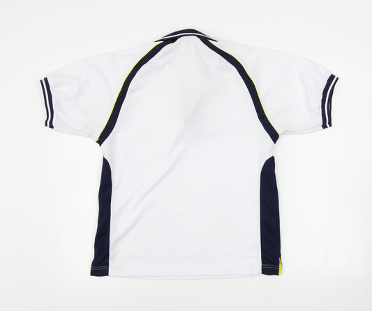 Uneek Mens White    Polo Size S