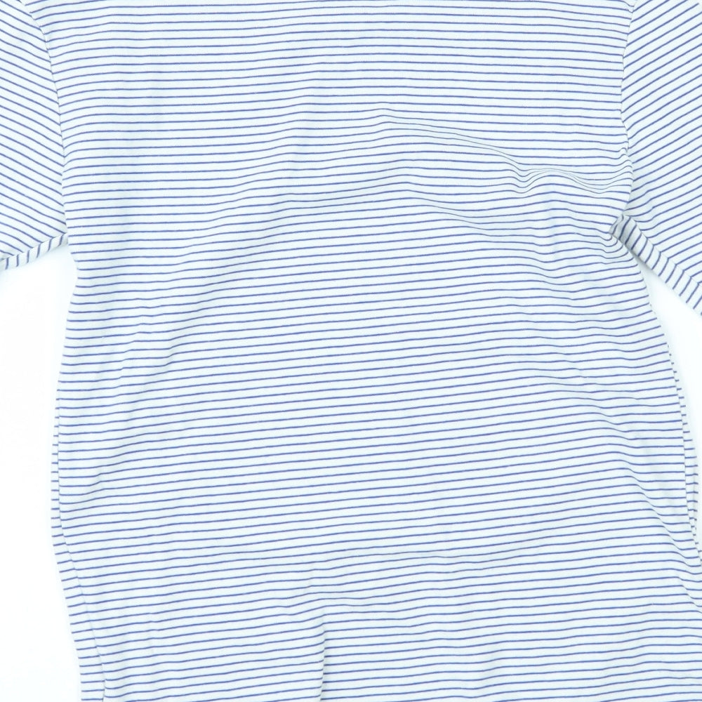 Gap Womens White Striped  Basic Blouse Size S