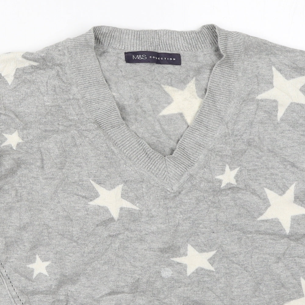 Marks and Spencer Womens Grey   Pullover Jumper Size XS