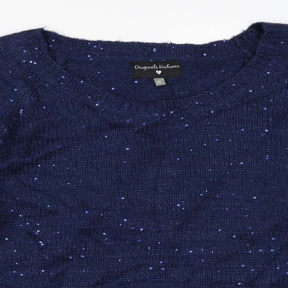 Preworn Womens Blue   Pullover Jumper Size XL