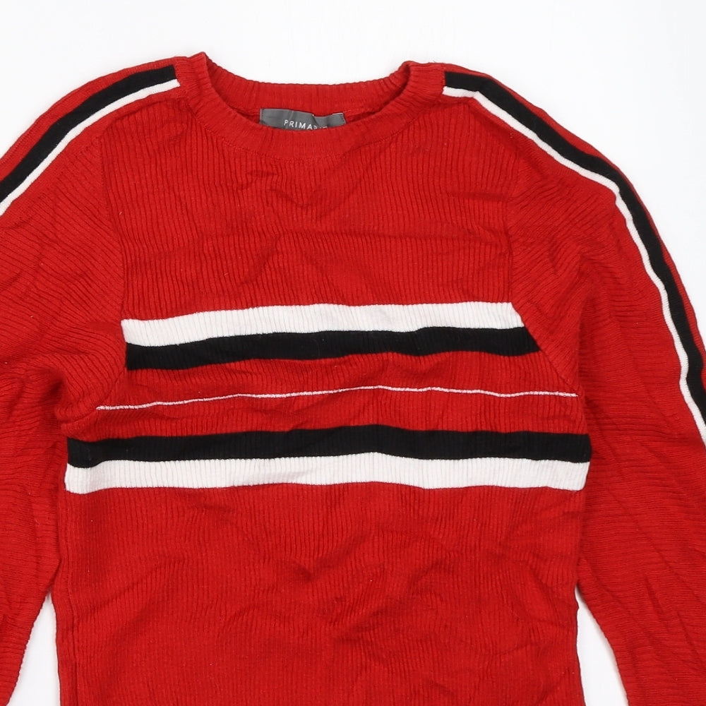 Primark Womens Red   Pullover Jumper Size XS