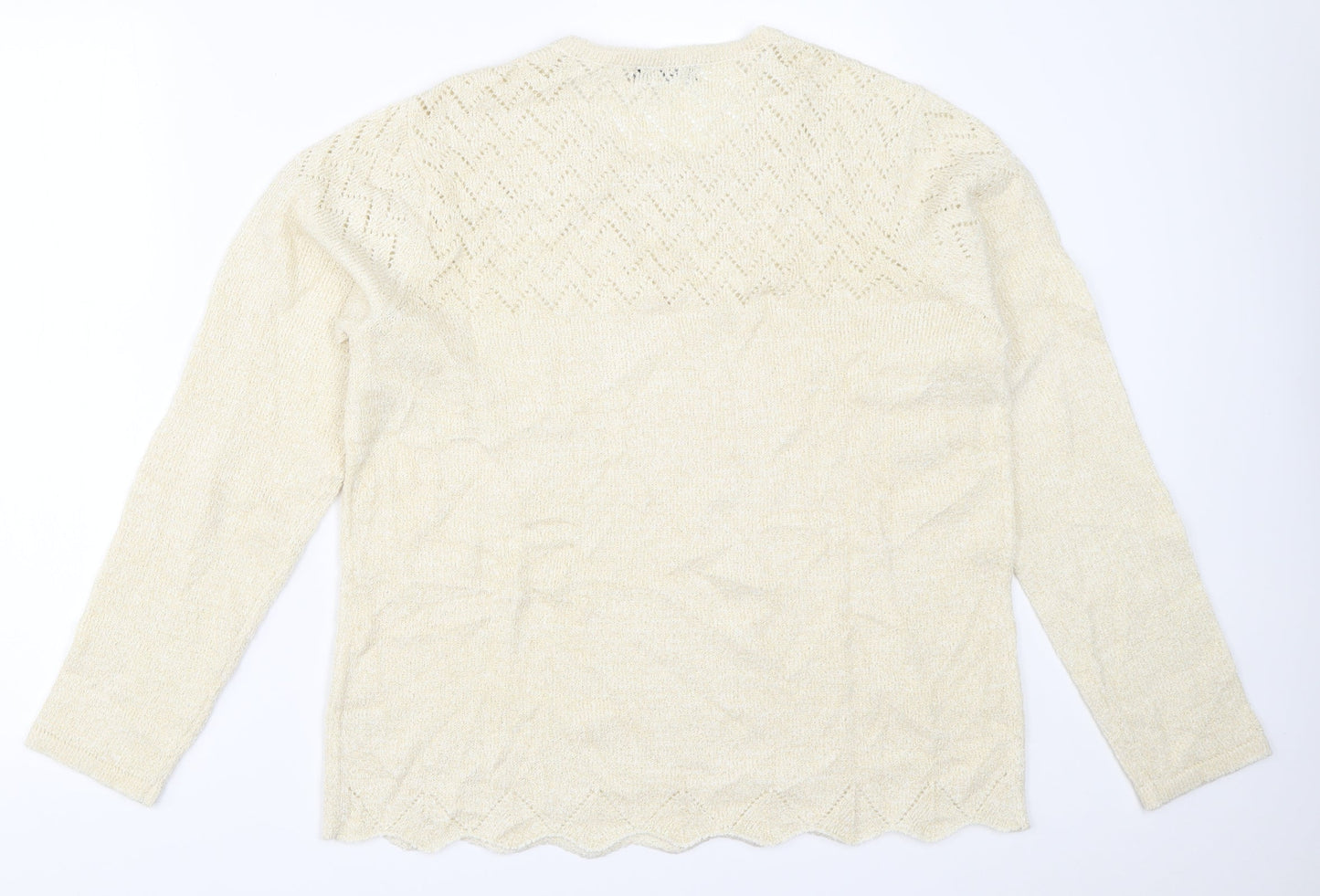 BM Womens Ivory   Pullover Jumper Size M