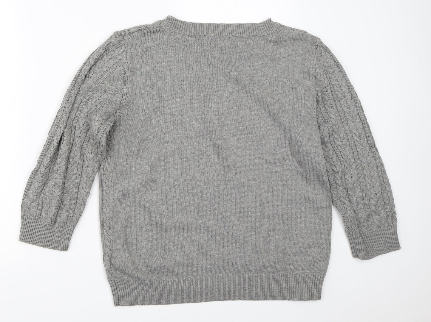 H&M Womens Grey   Pullover Jumper Size M