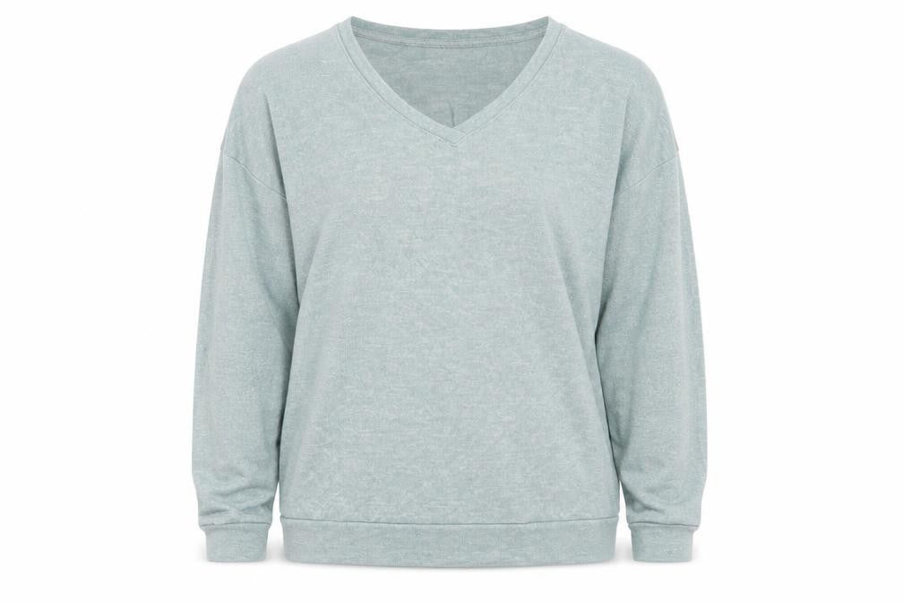 Front view of Papaya women’s green jumper, size UK 10