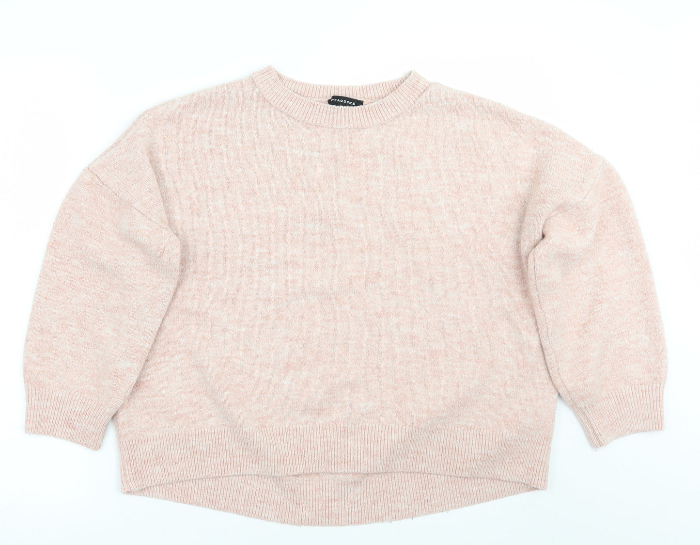 Peacocks Womens Pink   Pullover Jumper Size L