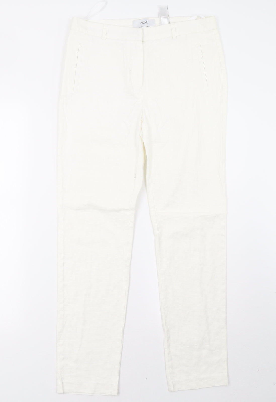 NEXT Womens White   Sweatpants Trousers Size 10 L30 in