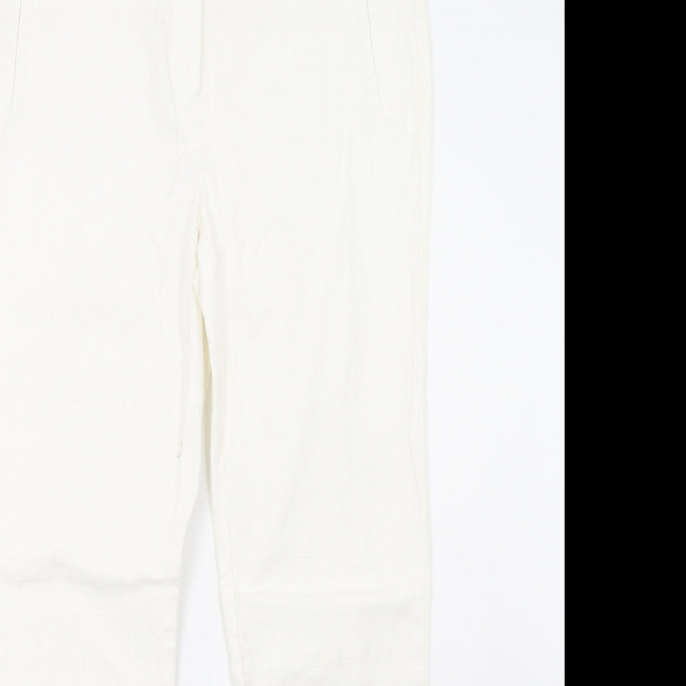 NEXT Womens White   Sweatpants Trousers Size 10 L30 in