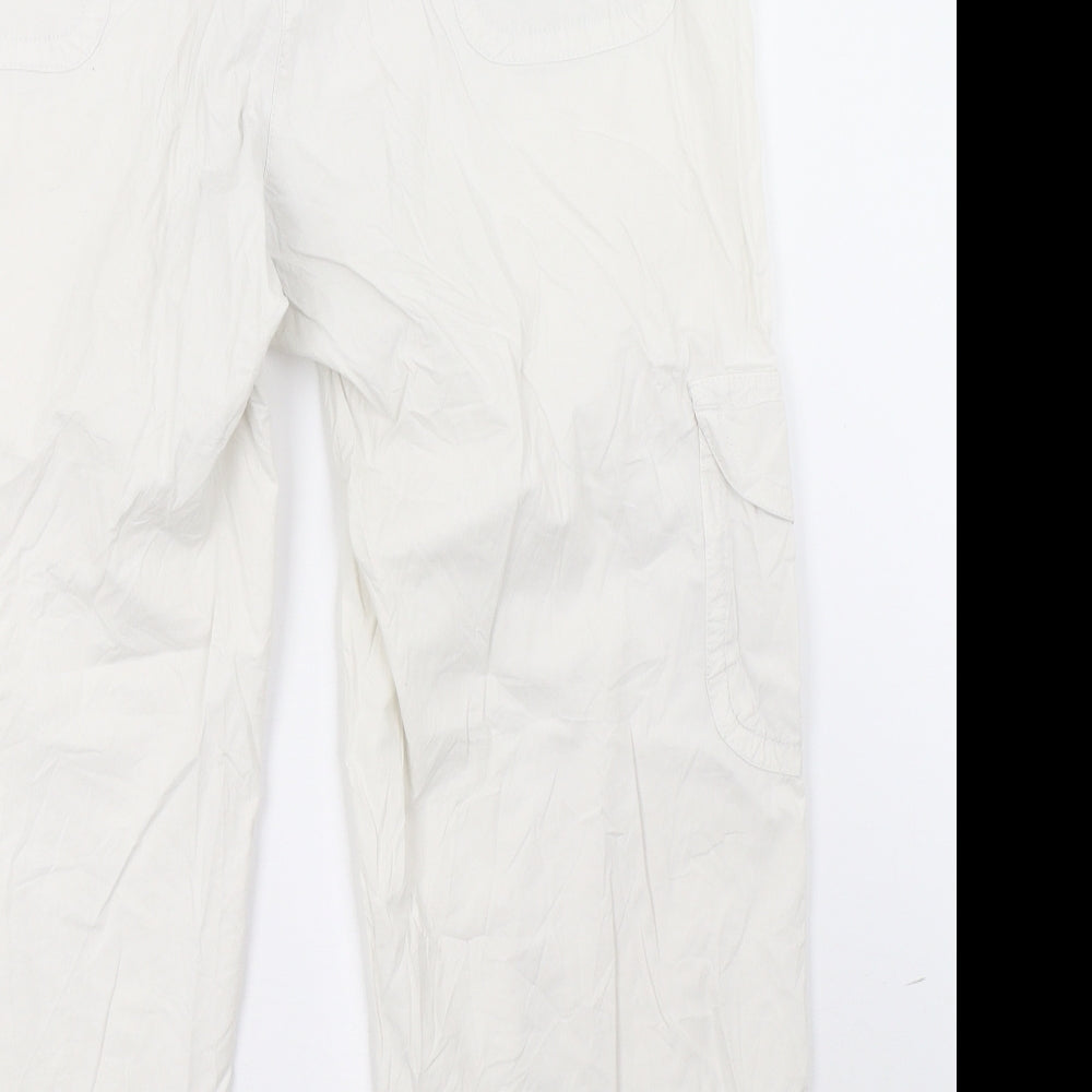 ZERRES Womens White   Cropped Trousers Size 16 L25 in
