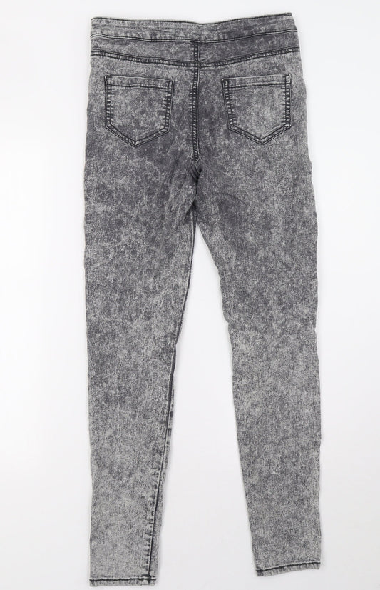 Primark Womens Grey  Denim Skinny Jeans Size 10 L30 in
