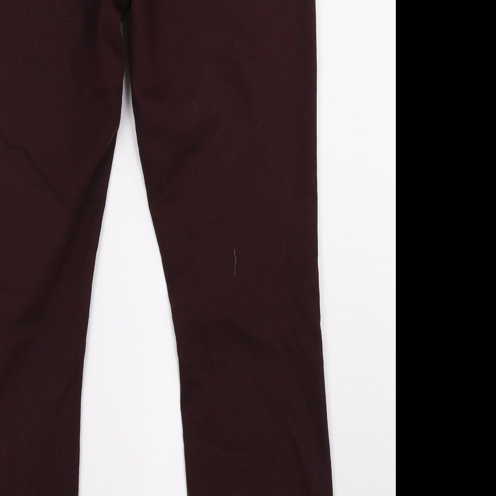 Primark Womens Purple  Denim Skinny Jeans Size 14 L26 in