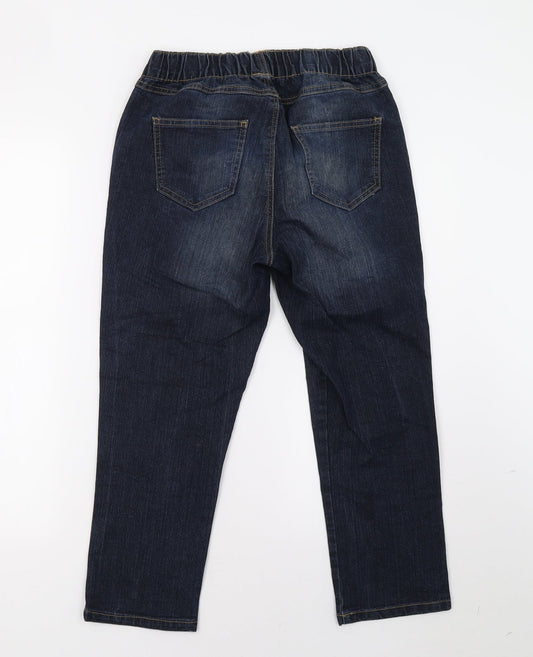 Preworn Womens Blue  Denim Cropped Jeans Size 28 L24 in