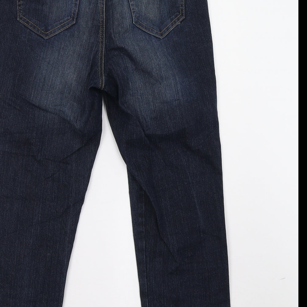Preworn Womens Blue  Denim Cropped Jeans Size 28 L24 in