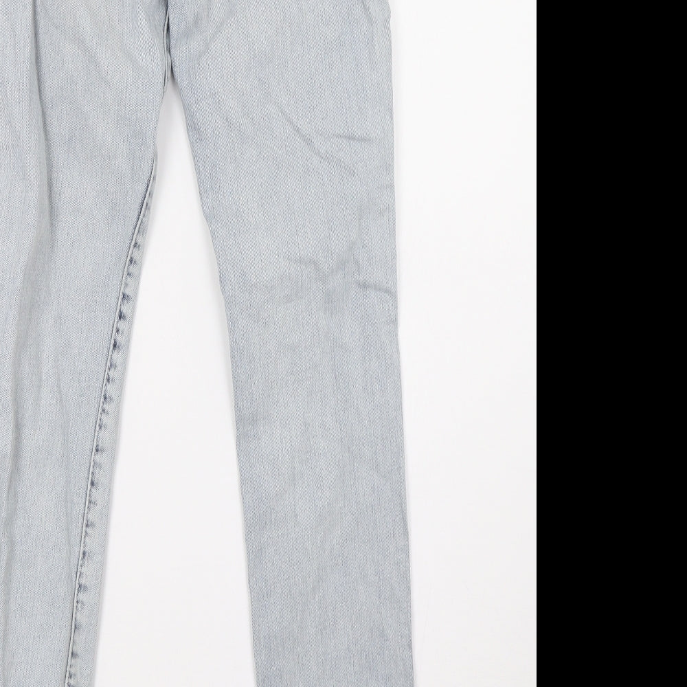 sqin Womens Blue  Denim Straight Jeans Size 10 L32 in