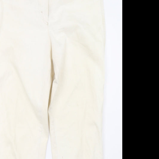 raphaela Womens White   Straight Jeans Size 14 L31 in