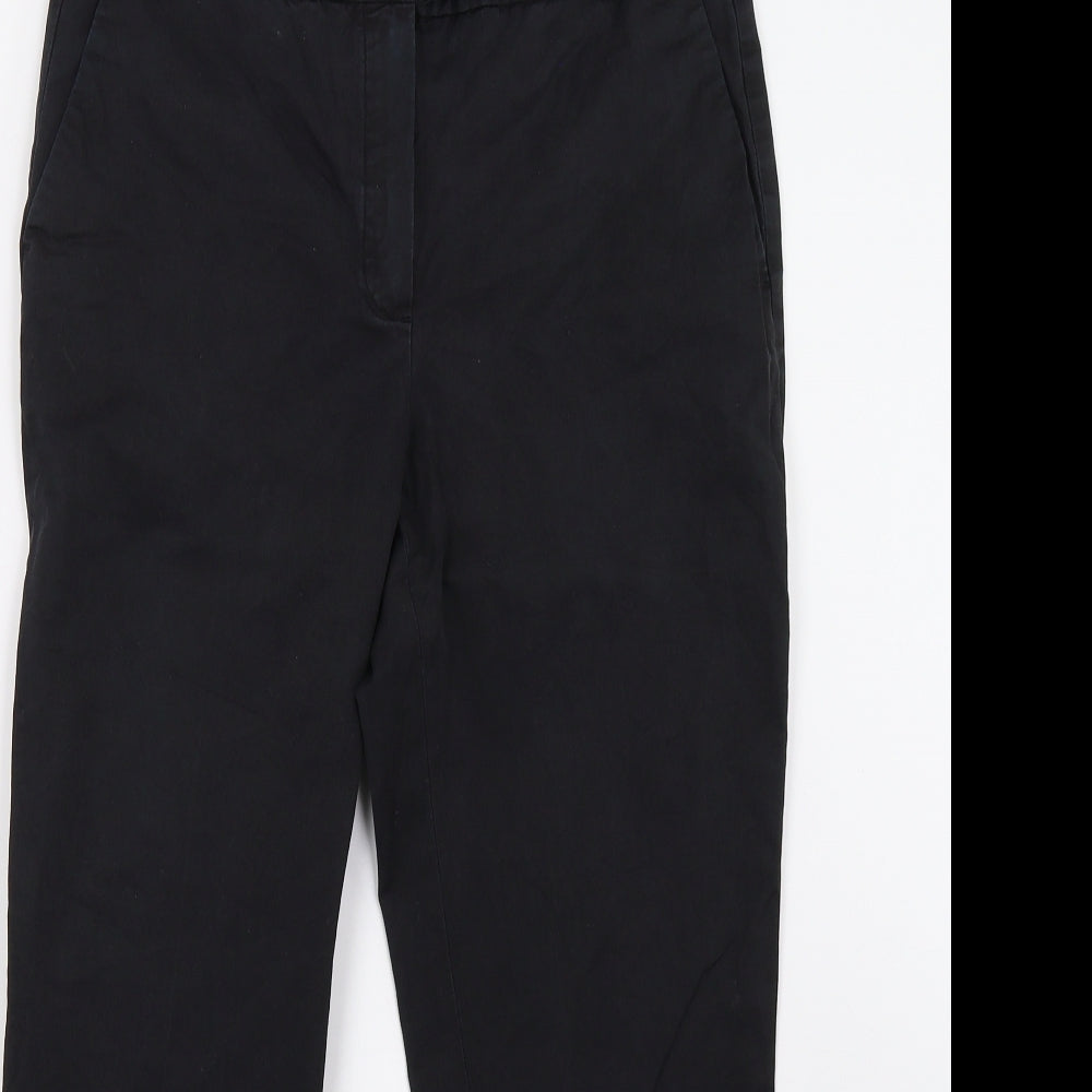 Preworn Womens Black   Trousers  Size 12 L27 in