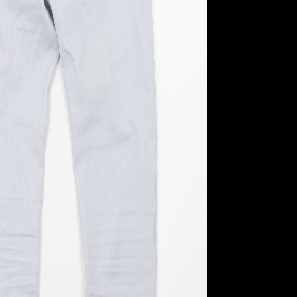 H&M Womens Blue  Denim Straight Jeans Size 6 L26 in
