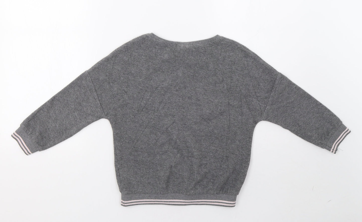 NEXT Girls Grey   Pullover Sweatshirt Size 7 Years