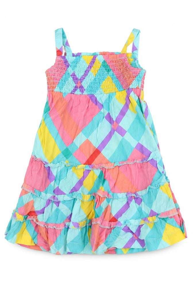 Front view of Indigo Baby Multicoloured A-Line, size 12-18, Months