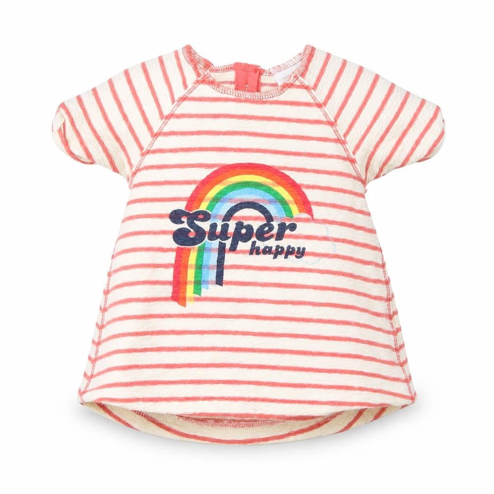 Front view of Next Baby Multicoloured Striped Basic T-Shirt, size 0-3, Months