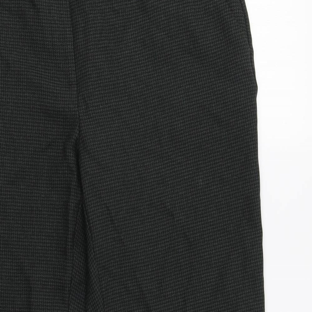 Dorothy Perkins Womens Green Check  Dress Pants Trousers Size 12 L27 in