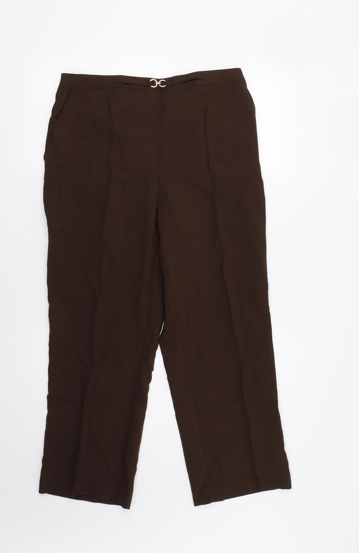 Damart Womens Brown   Trousers  Size 16 L28 in