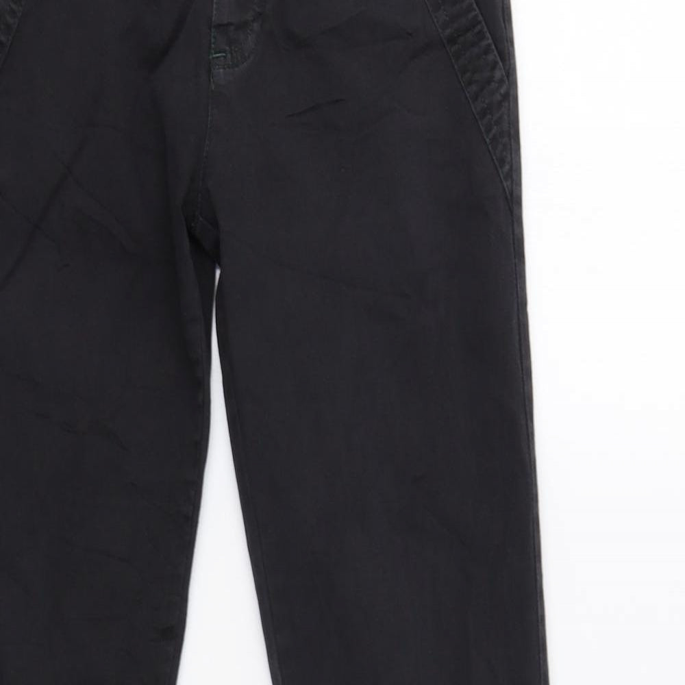 Preworn Womens Black   Trousers  Size 8 L28 in