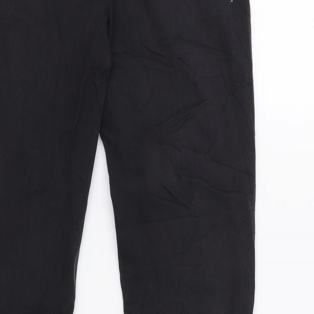 Preworn Womens Black   Trousers  Size 8 L28 in