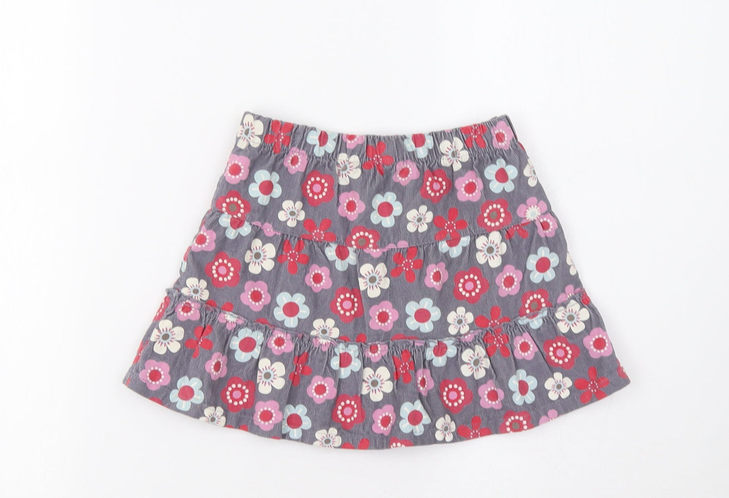 Cherokee Girls Grey Floral  Flare Skirt Size 2-3 Years