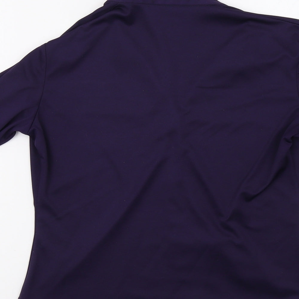 Simply Classic  Womens Purple   Basic Button-Up Size 12