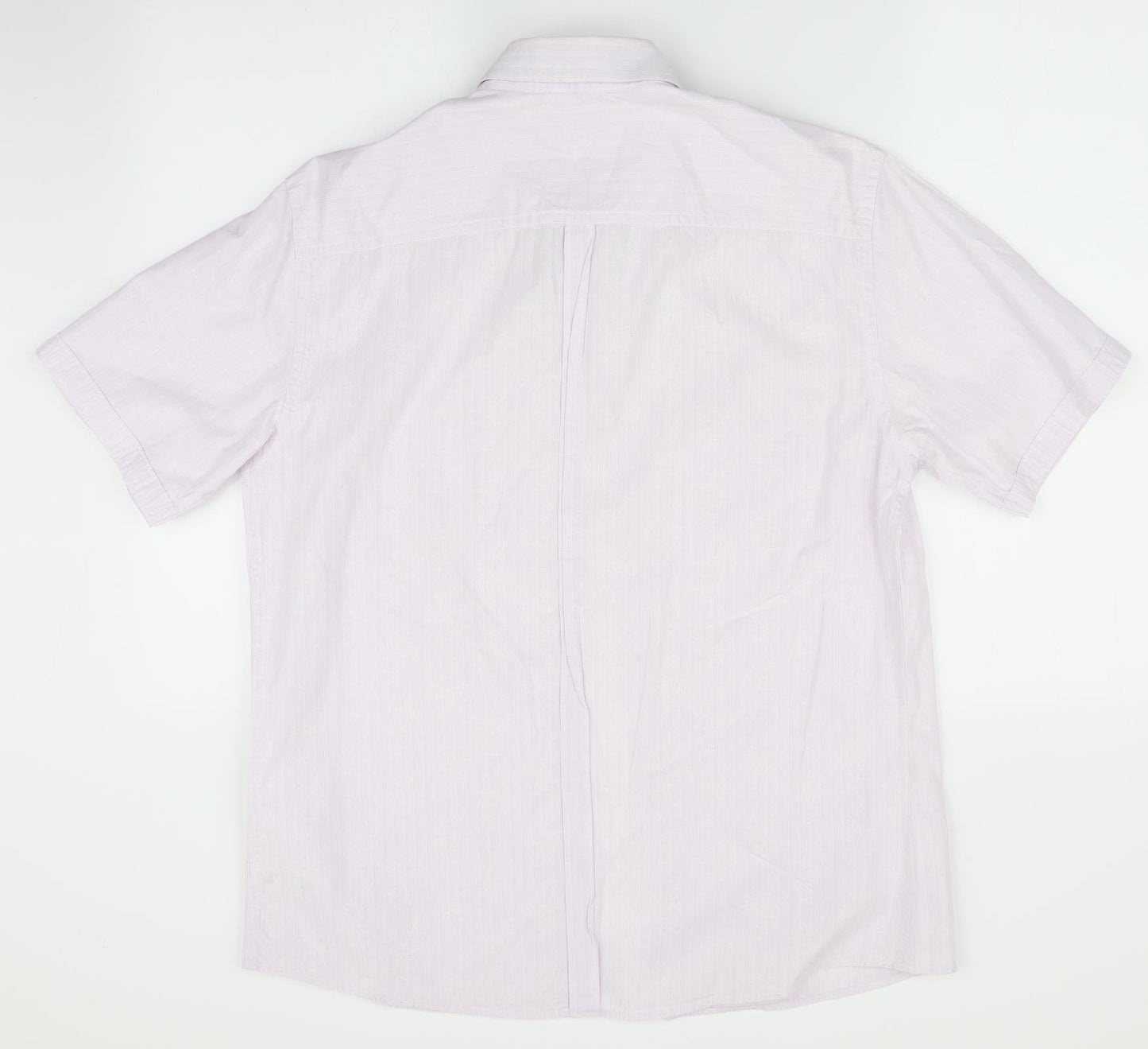 NEXT Mens Pink Striped   Button-Up Size M