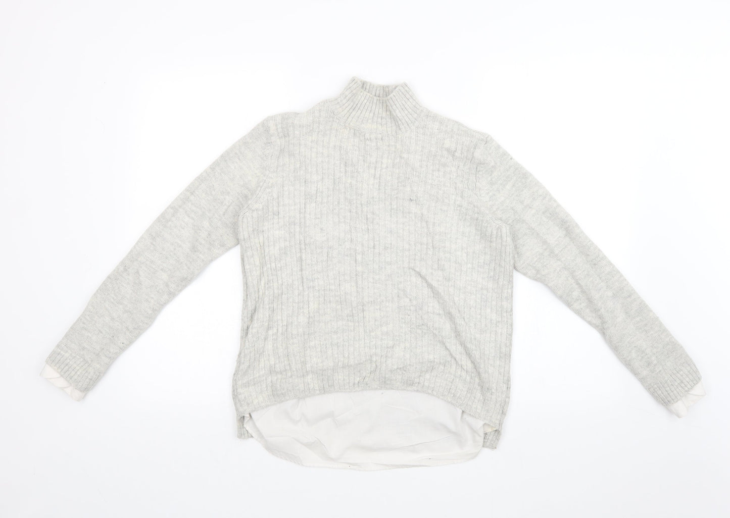 Papaya Womens Grey  Knit Pullover Jumper Size 14