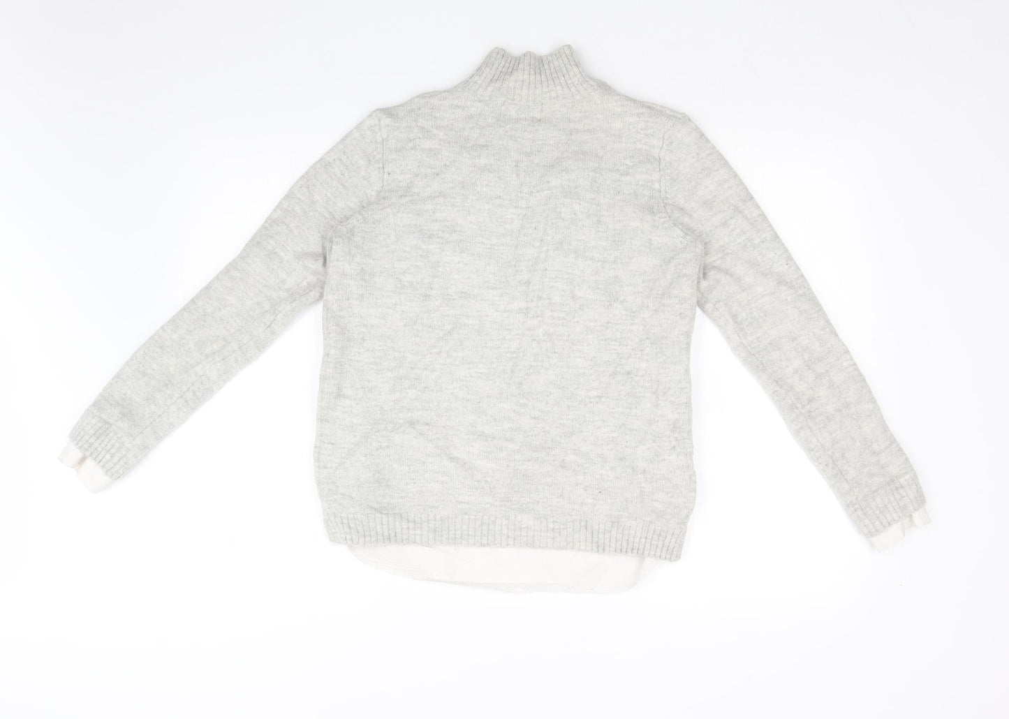 Papaya Womens Grey  Knit Pullover Jumper Size 14