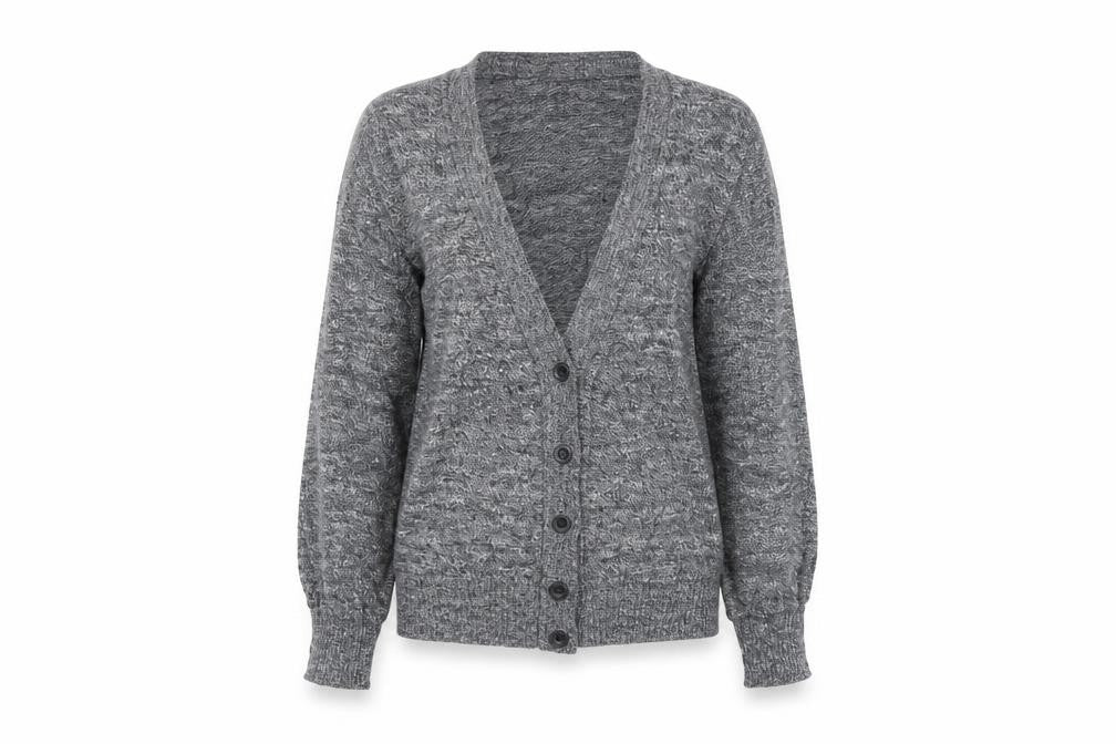 H&M Womens Grey   Cardigan Jumper Size 8
