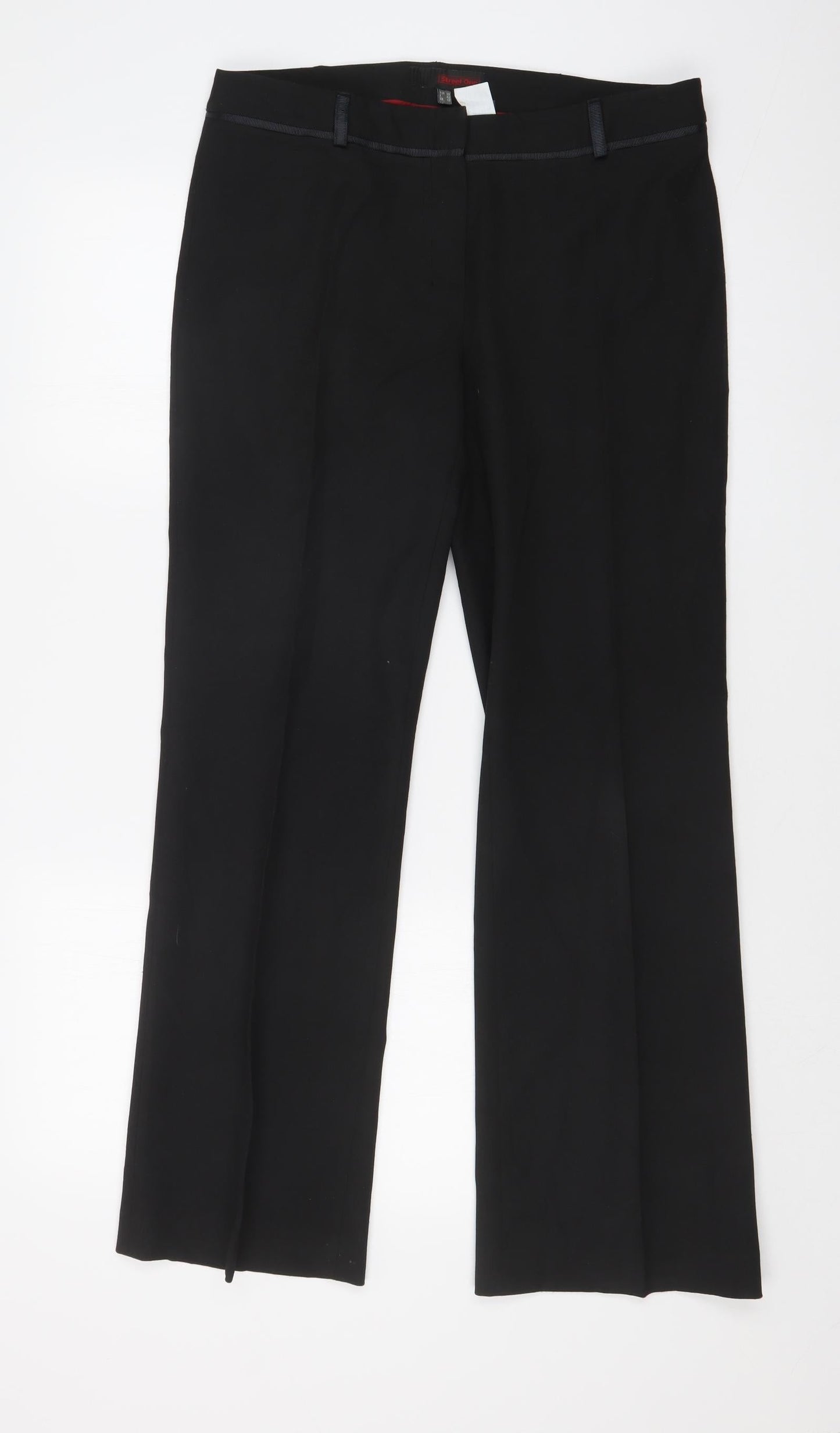 Street One Womens Black   Trousers  Size 12 L29 in