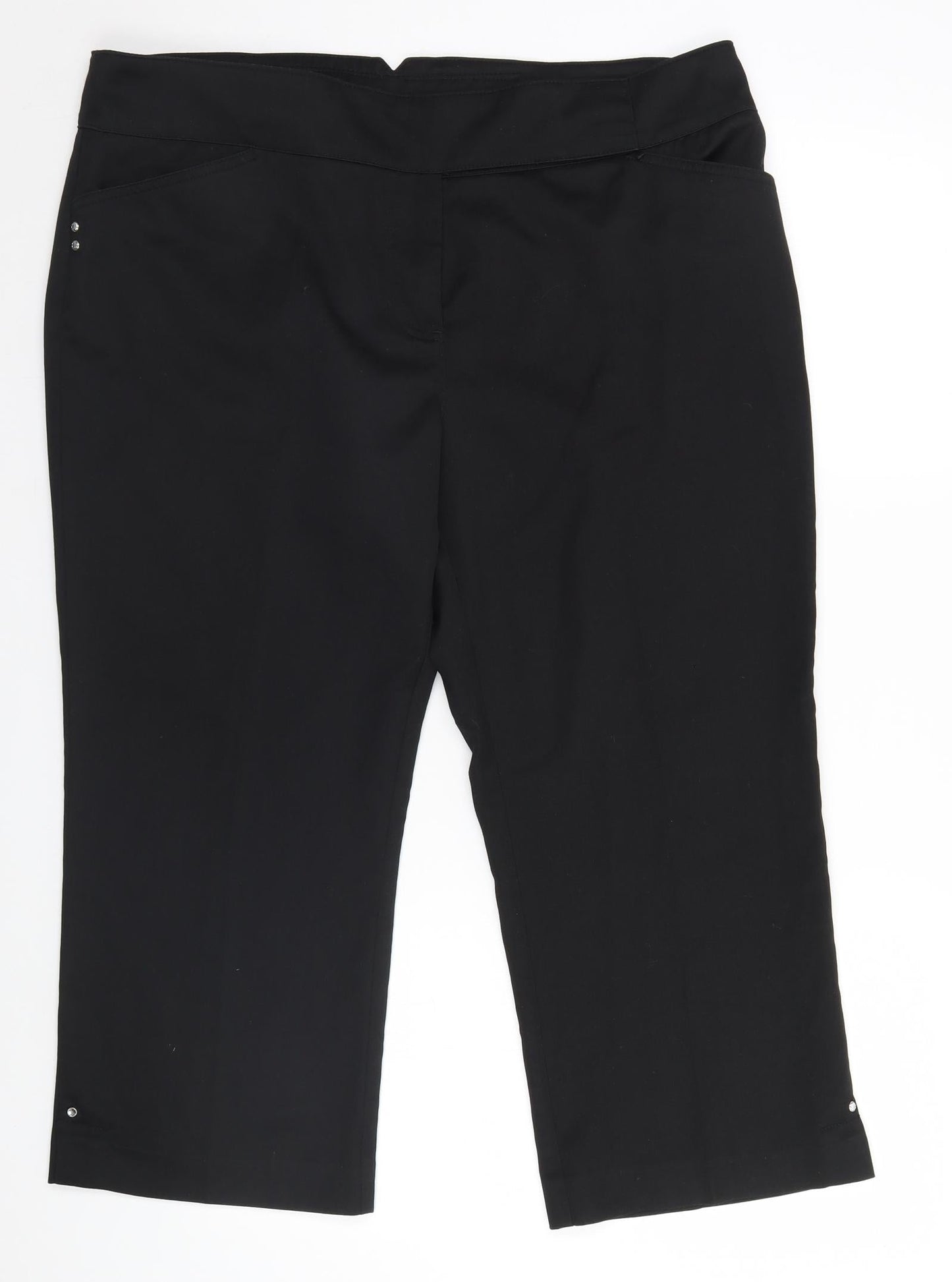 NEXT Womens Black   Trousers  Size 18 L22 in