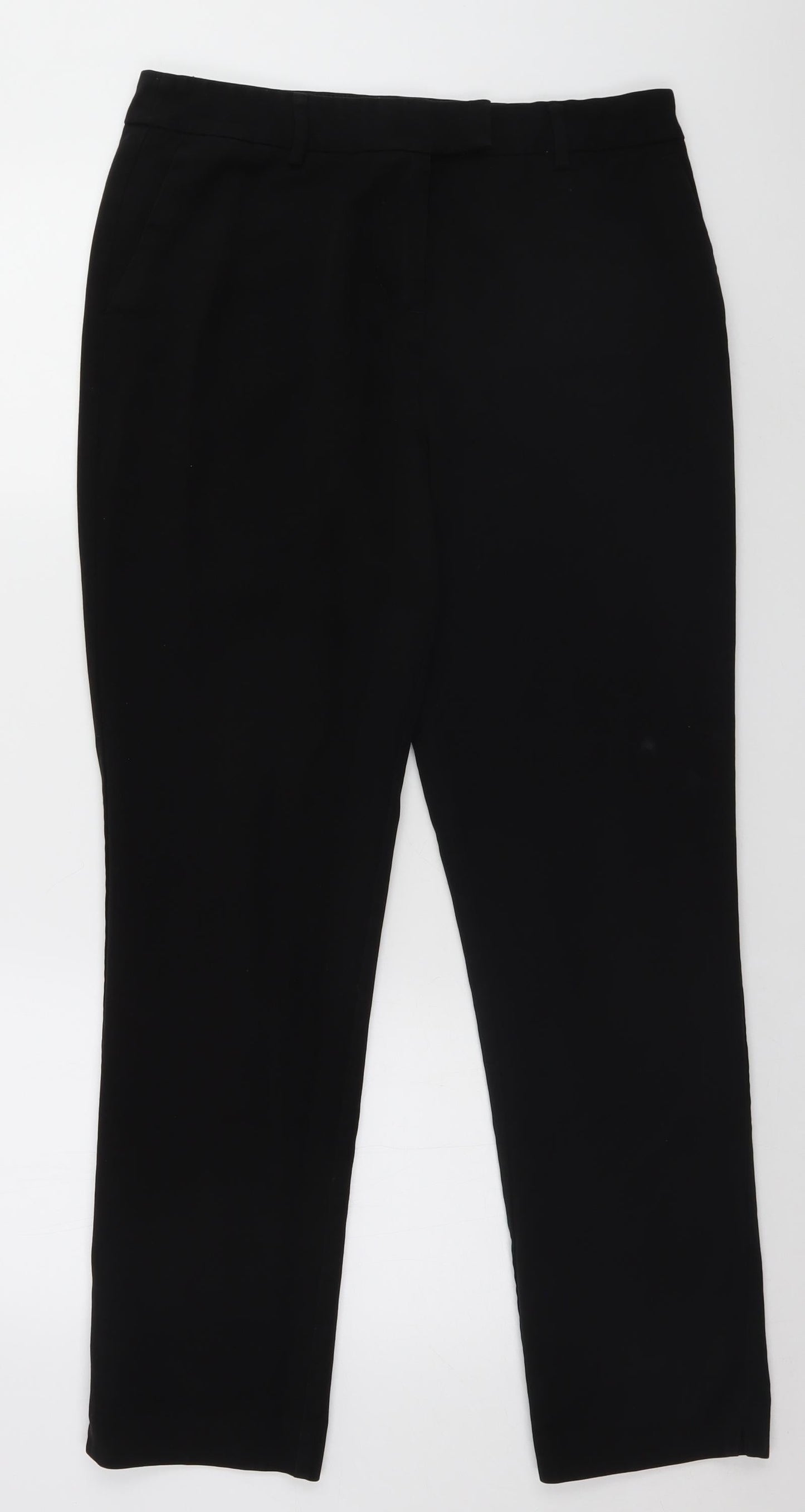 Papaya Womens Black   Trousers  Size 12 L28 in