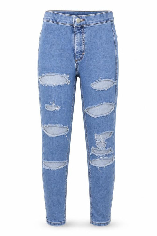 Topshop Girls Blue   Skinny Jeans  - Ripped