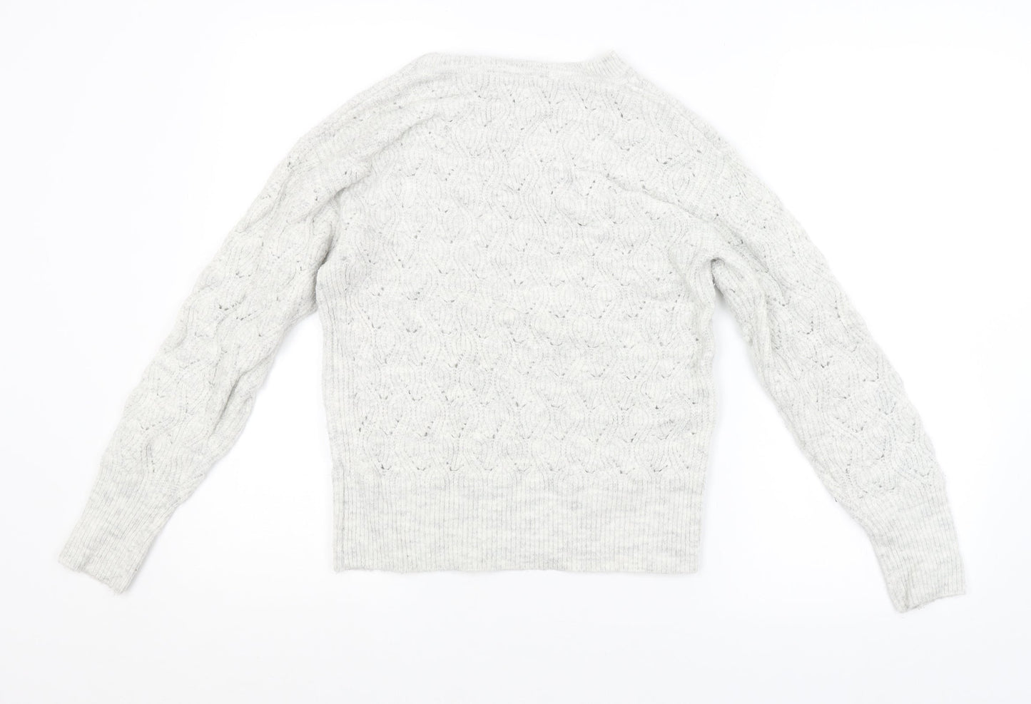 Dorothy Perkins Womens Grey Argyle/Diamond  Pullover Jumper Size 8