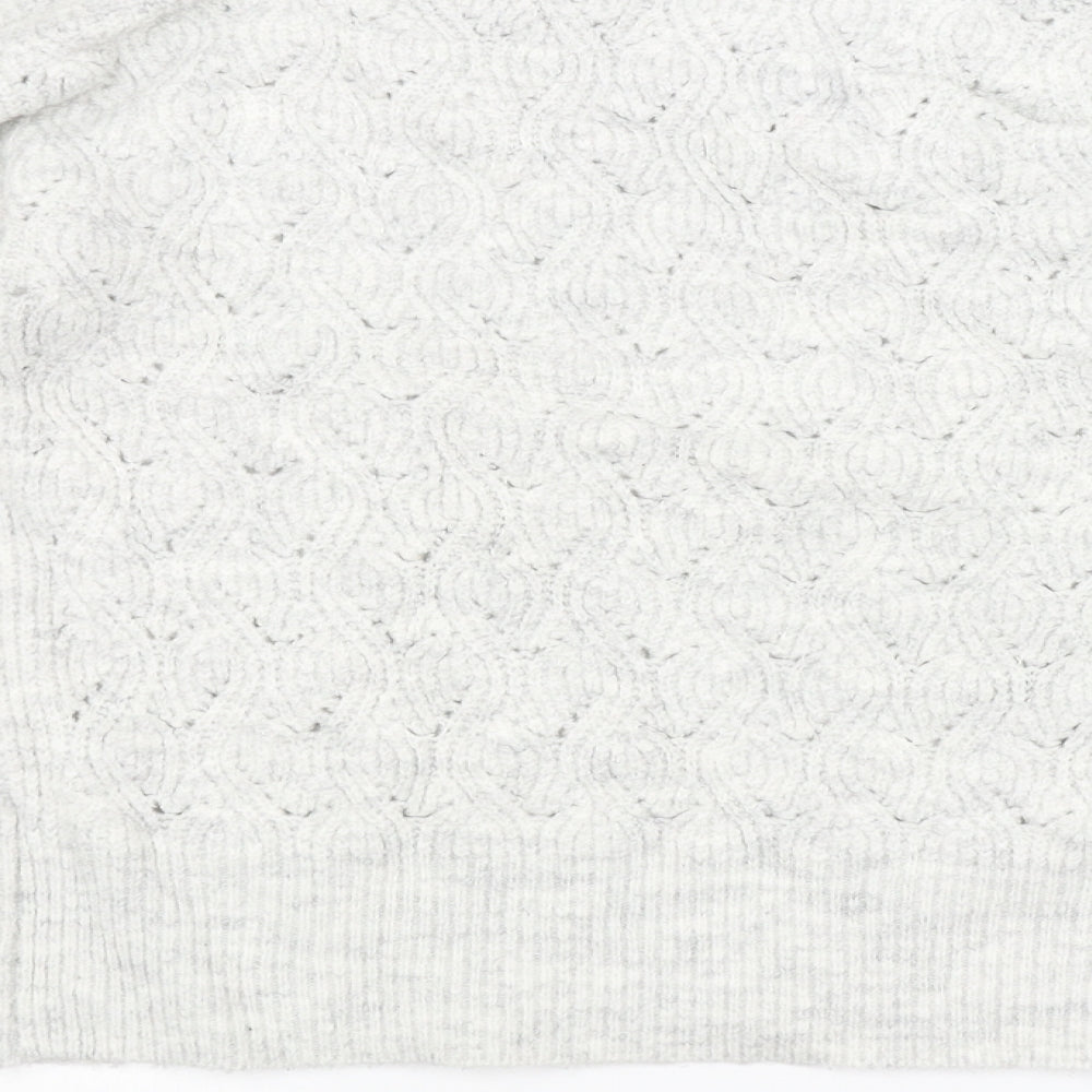 Dorothy Perkins Womens Grey Argyle/Diamond  Pullover Jumper Size 8
