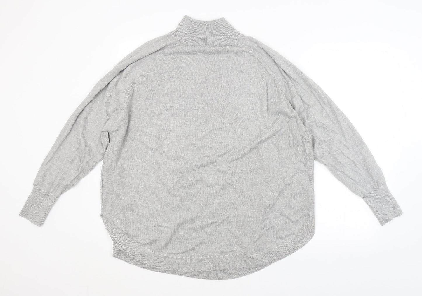 M&S Mens Grey Argyle/Diamond  Pullover Jumper Size L