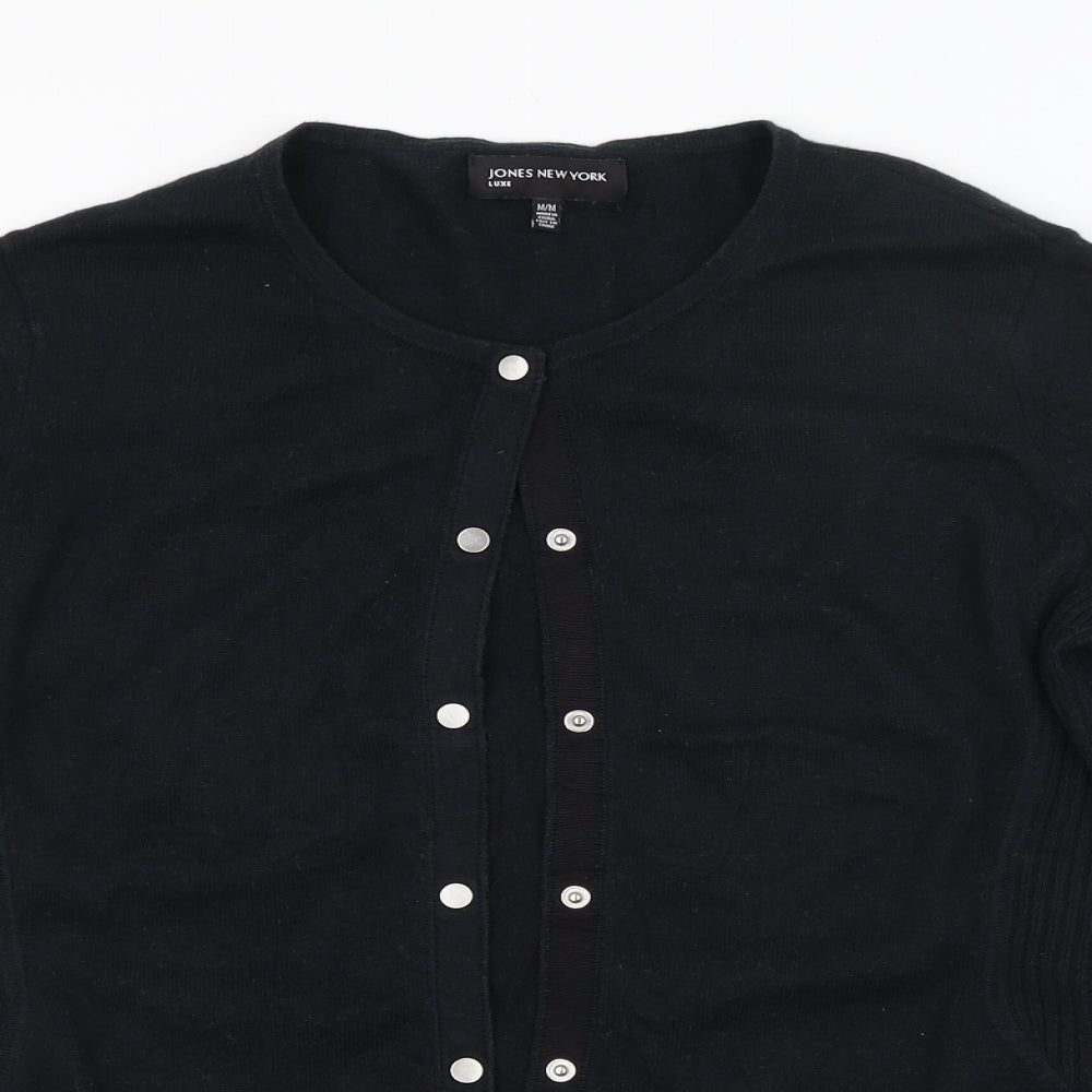 Jones New York Womens Black   Cardigan Jumper Size M