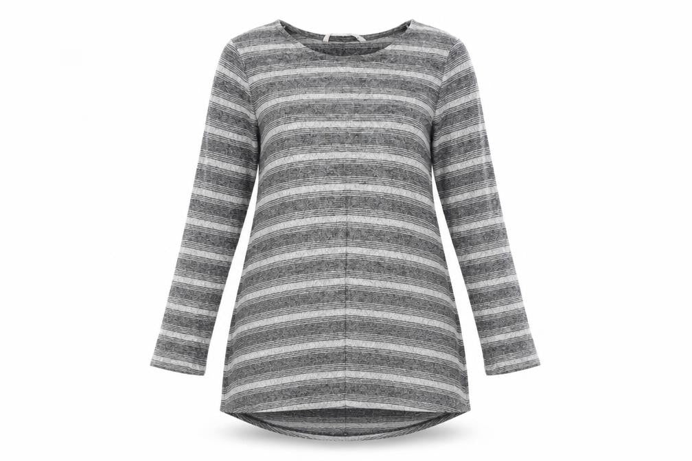 TU Womens Grey Striped  Pullover Jumper Size 12