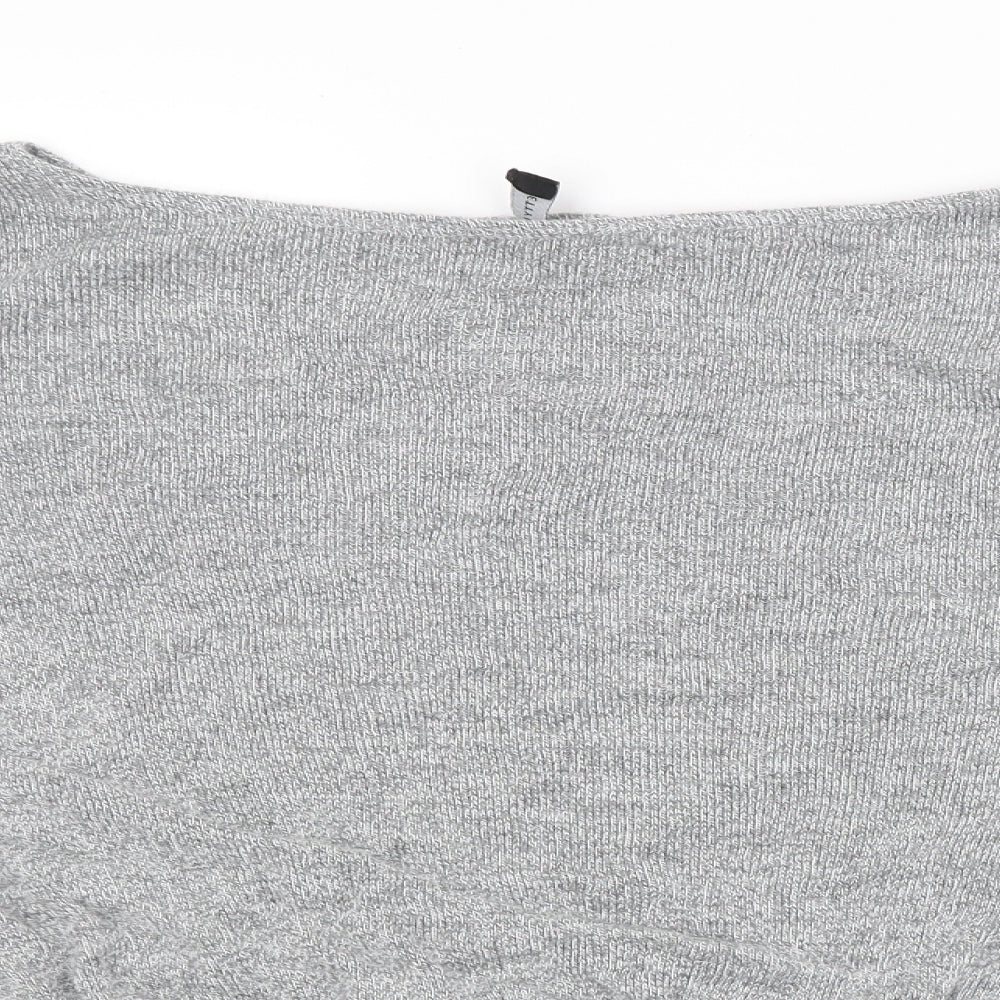 PRETTYLITTLETHING Womens Grey   Pullover Jumper Size M