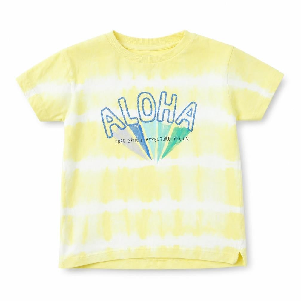 M&S Boys Yellow Striped  Basic T-Shirt Size 3-4 Years  - aloha